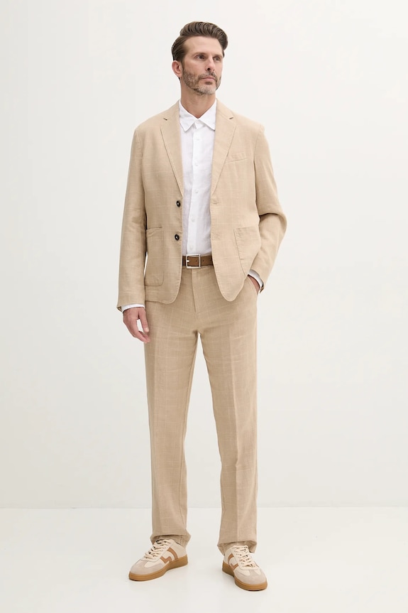 Lanena košulja Guess NAPA M5GH73.WH3J0 bijela SS25