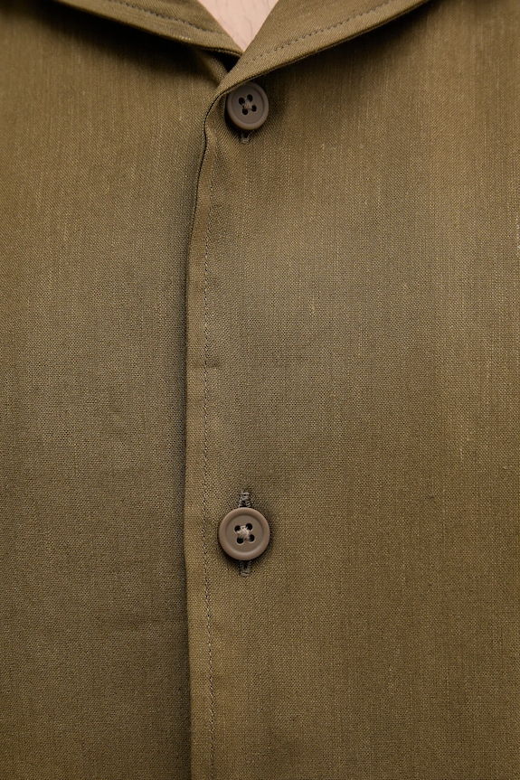 BOSS cămașă de in 50539918 verde