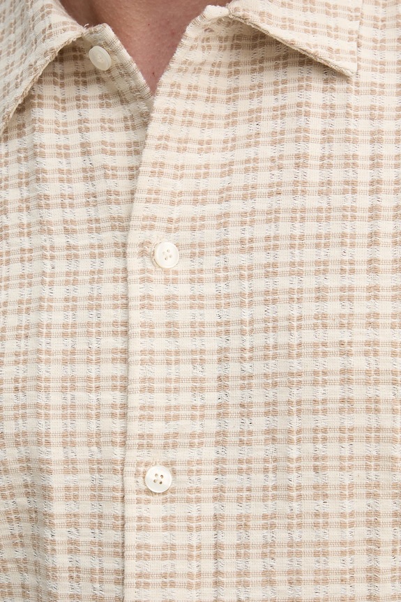Samsoe Samsoe camicia SAAYO M25100078 beige