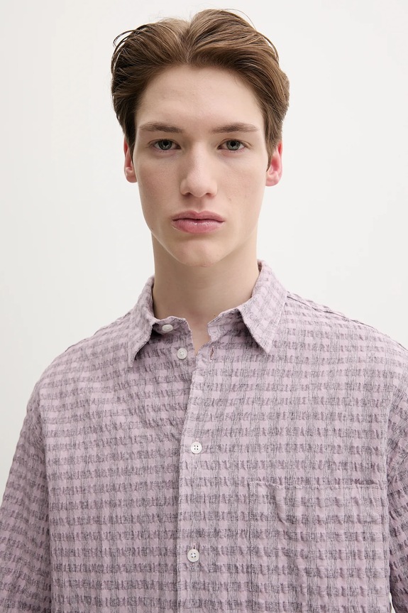 Samsoe Samsoe camicia SALUAN violetto M25100056