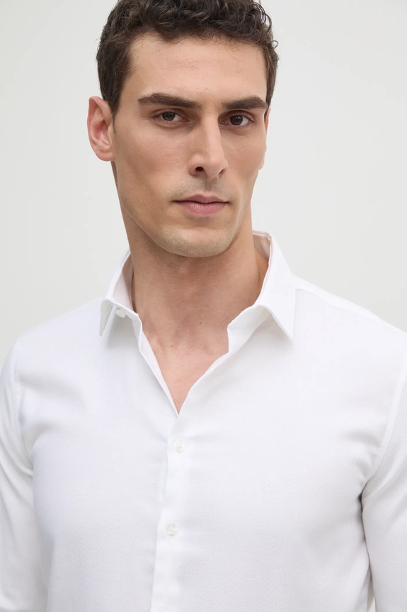 Košile Calvin Klein bílá K10K114316