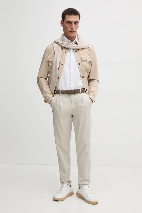 Calvin Klein camasa K10K114360 alb SS25