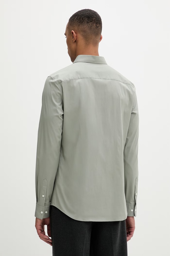 Oblečenie Calvin Klein košeľa pánska s bavlnou LV04LB145G zelená