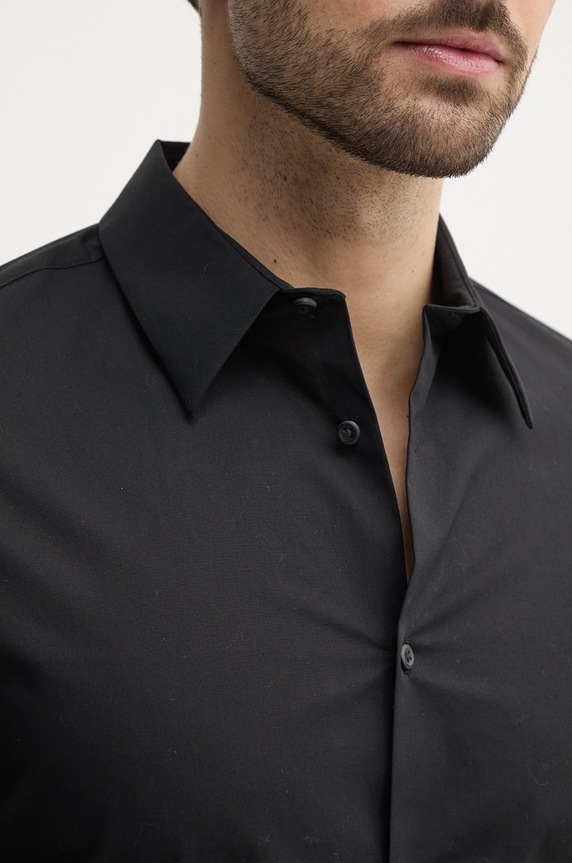 Calvin Klein koszula męska z bawełną LV04LB145G czarny