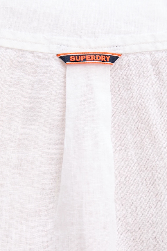Superdry camicia di lino M4010937A.01C bianco