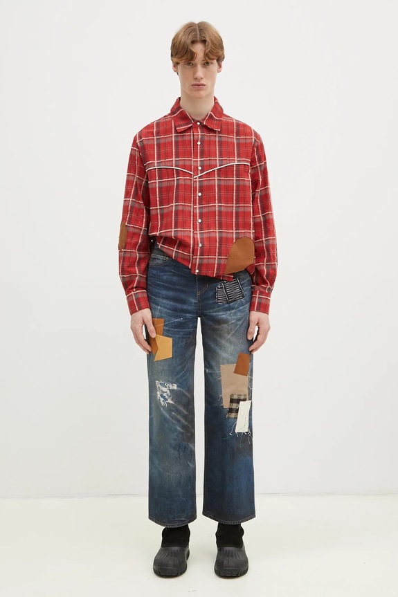 Andersson Bell camicia Noah Patch Check atb1238m