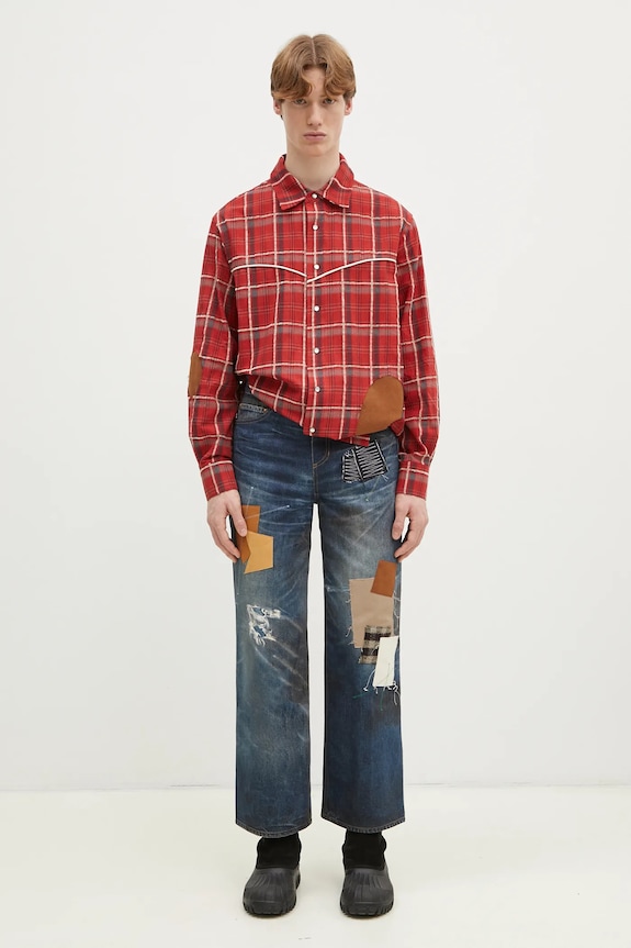 Andersson Bell camicia Noah Patch Check atb1238m