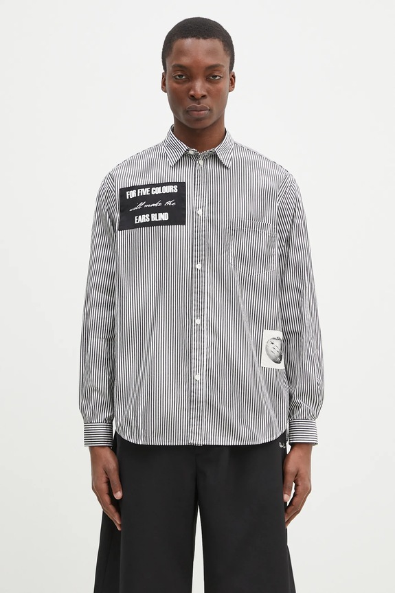 Undercover cotton shirt Shirt cotton black UP1E4406.2