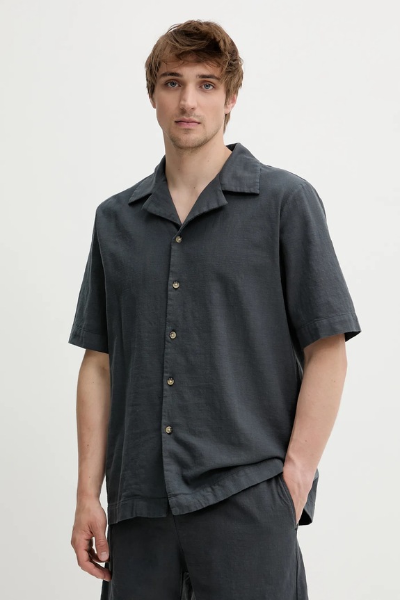 Bombažna srajca Won Hundred Casual siva 3560.14234