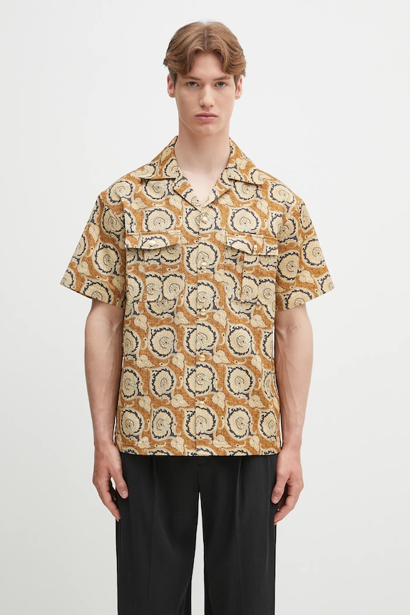 Памучна риза Drôle de Monsieur La Chemise Paisley свободна кафяв G.SH203.CO189.MS