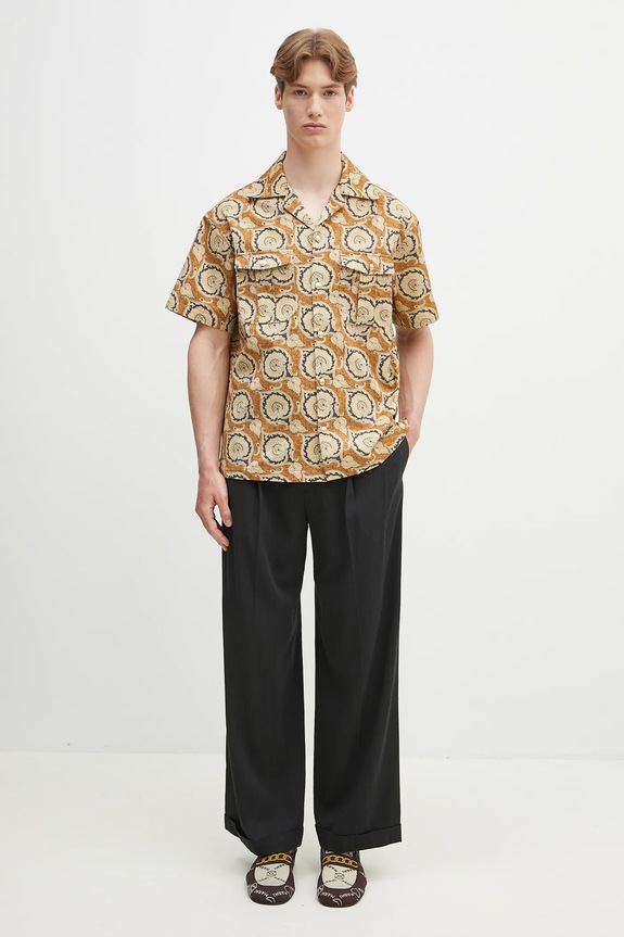 Памучна риза Drôle de Monsieur La Chemise Paisley G.SH203.CO189.MS кафяв