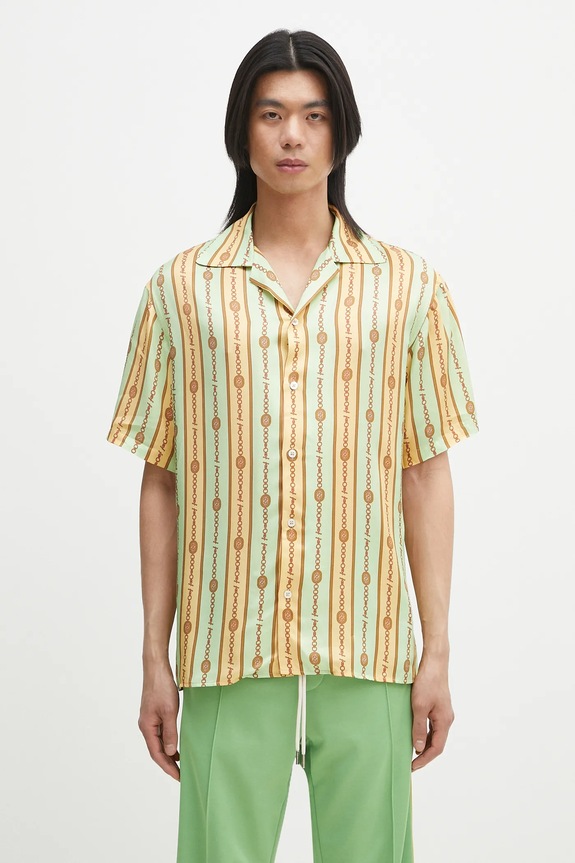 Рубашка Drôle de Monsieur La Chemise Bijoux casual зелёный G.SH204.VI016.LGN