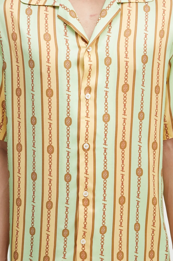 Рубашка Drôle de Monsieur La Chemise Bijoux зелёный G.SH204.VI016.LGN