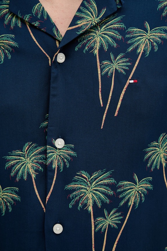 Tommy Hilfiger camicia MW0MW38580 blu navy