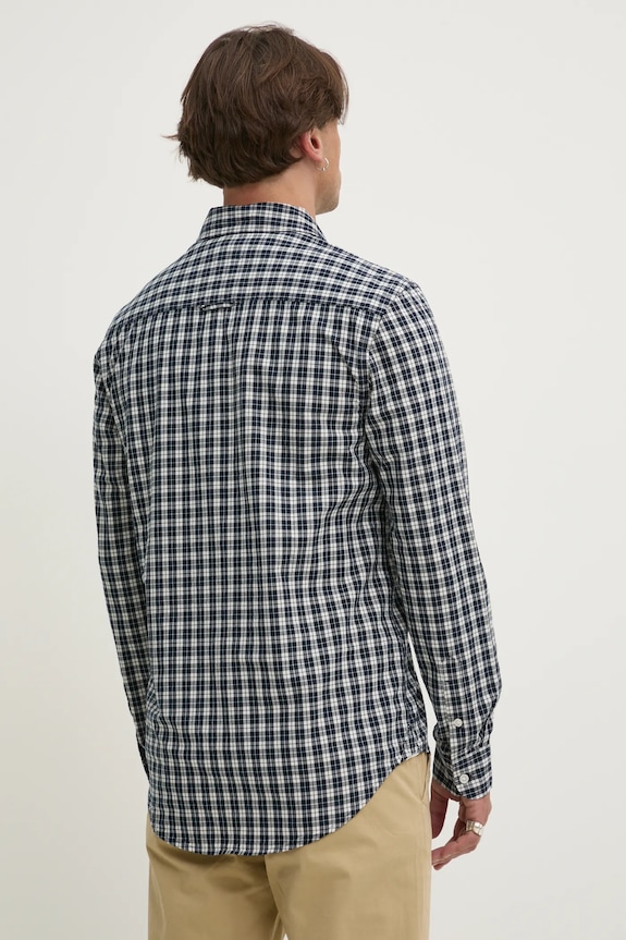 Odzież Tommy Jeans koszula bawełniana DM0DM20885 granatowy