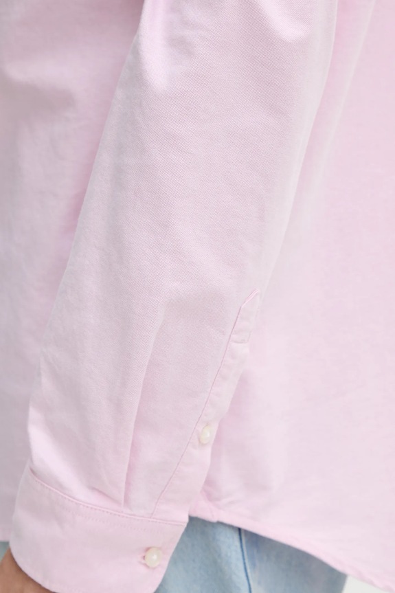 Tommy Jeans košeľa pánska bavlnená DM0DM21298 ružová