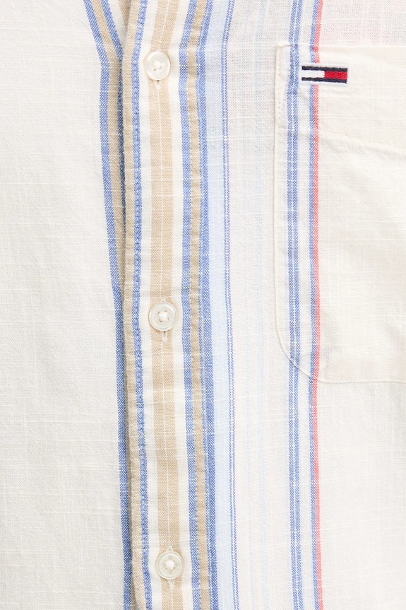 Bombažna srajca Tommy Jeans DM0DM21302 bež