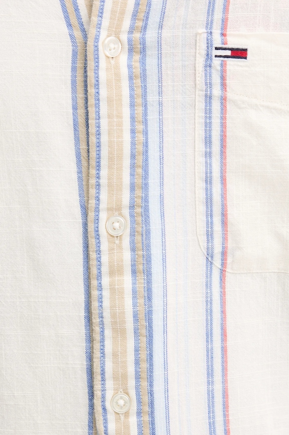 Bombažna srajca Tommy Jeans DM0DM21302 bež