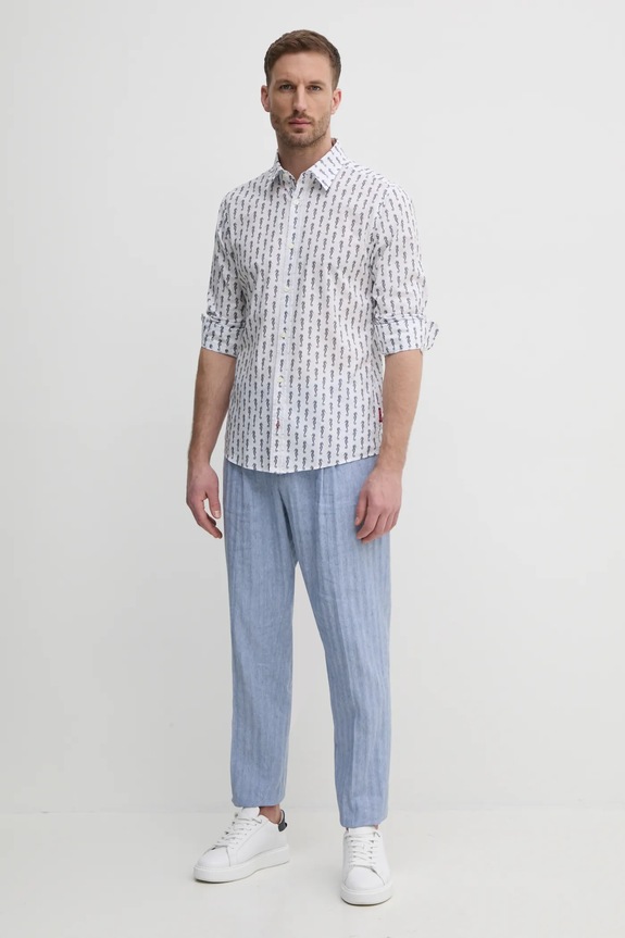 Joop! camicia in cotone 30045983 bianco SS25