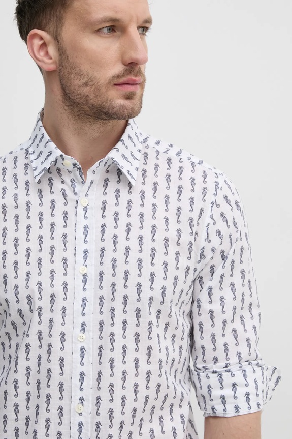 Joop! camicia in cotone bianco 30045983
