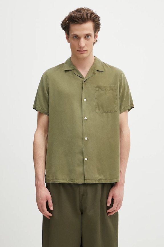 Πουκάμισο Barbour Barbour Archer Relaxed Fit S/S Shirt casual πράσινο MSH5612
