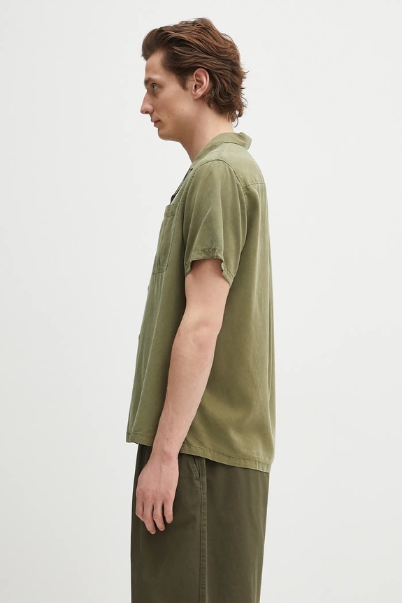 Сорочка Barbour Barbour Archer Relaxed Fit S/S Shirt MSH5612 зелений SS25