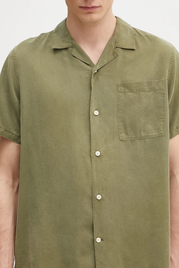 Πουκάμισο Barbour Barbour Archer Relaxed Fit S/S Shirt πράσινο MSH5612