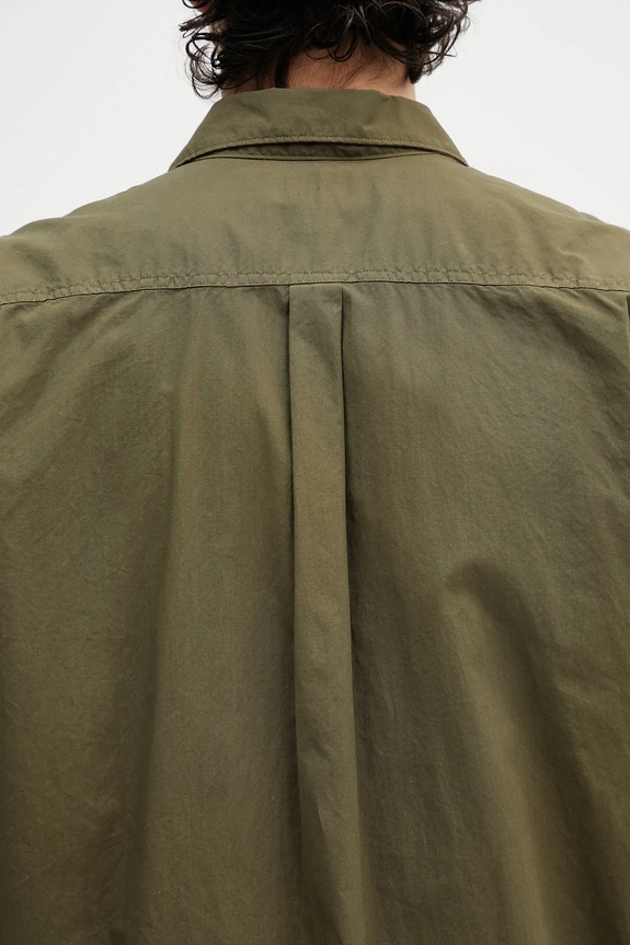 Bavlněná košile Barbour Barbour Holywell Poplin S/S Relaxed Fit Shirt zelená MSH5603