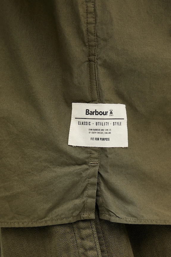 Bavlněná košile Barbour Barbour Holywell Poplin S/S Relaxed Fit Shirt MSH5603 zelená