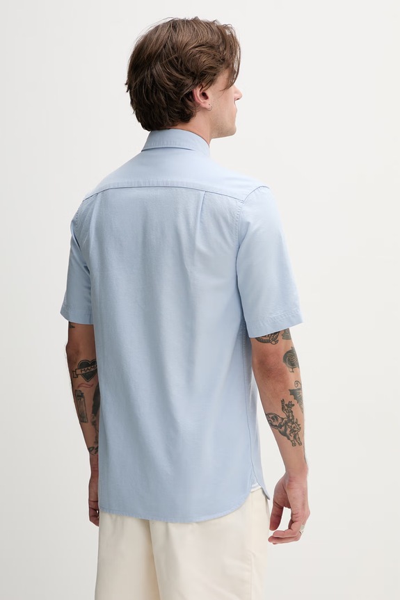 Odzież Fred Perry koszula bawełniana M8730.146 niebieski