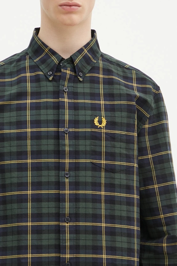 Fred Perry cotton shirt navy M9621.608
