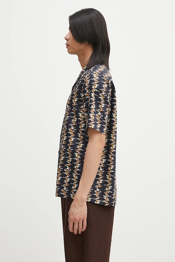 Fred Perry camicia in cotone M9629.608 blu navy SS25