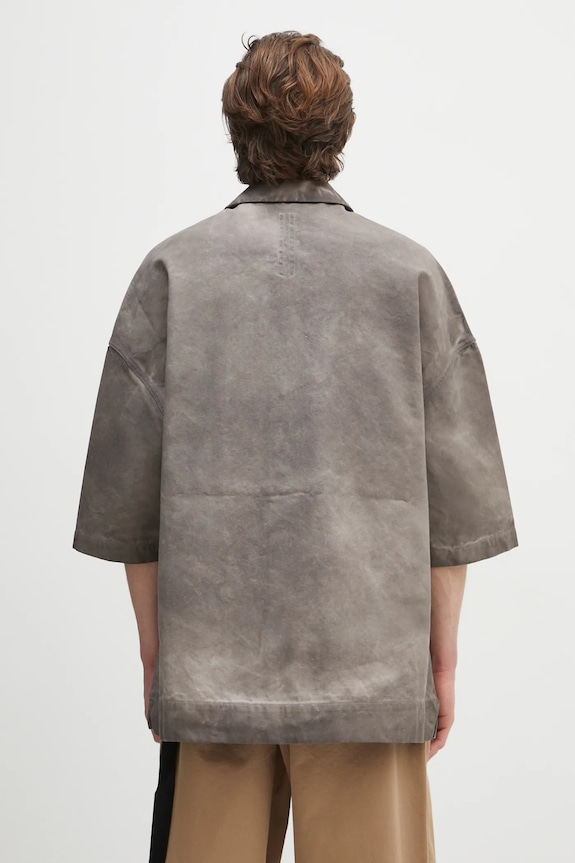 Clothing Rick Owens DRKSHDW cotton shirt Magnum Tommy DU01E3290.CVS gray