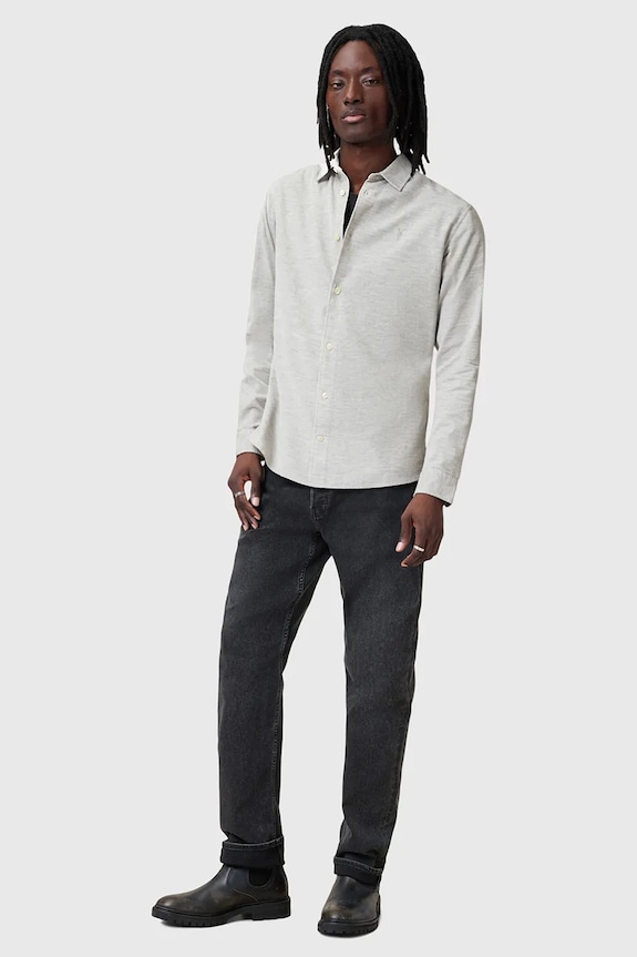 AllSaints koszula bawełniana LORELLA M151SB szary