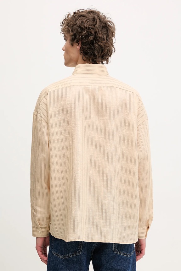Ρούχα Πουκάμισο από λινό Sunflower 1235.SFR μπεζ