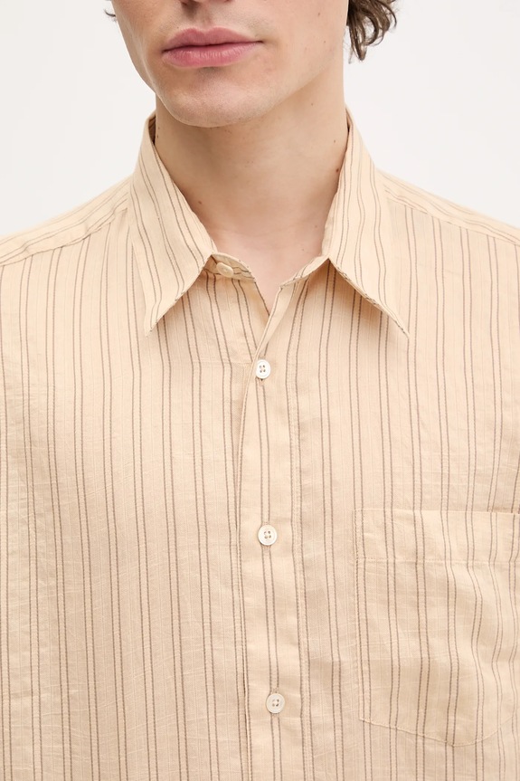 Πουκάμισο από λινό Sunflower 1235.SFR μπεζ