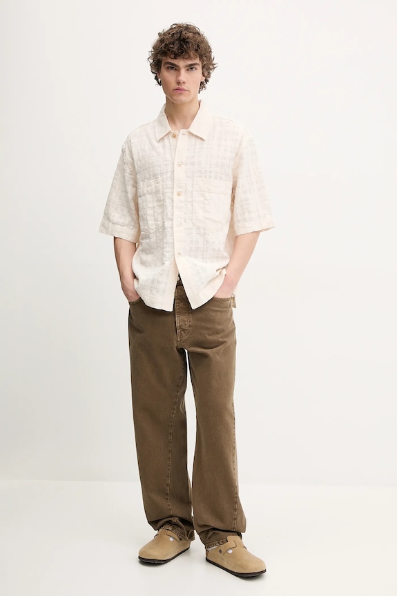 Sunflower camicia in cotone 1255.SFR beige SS25