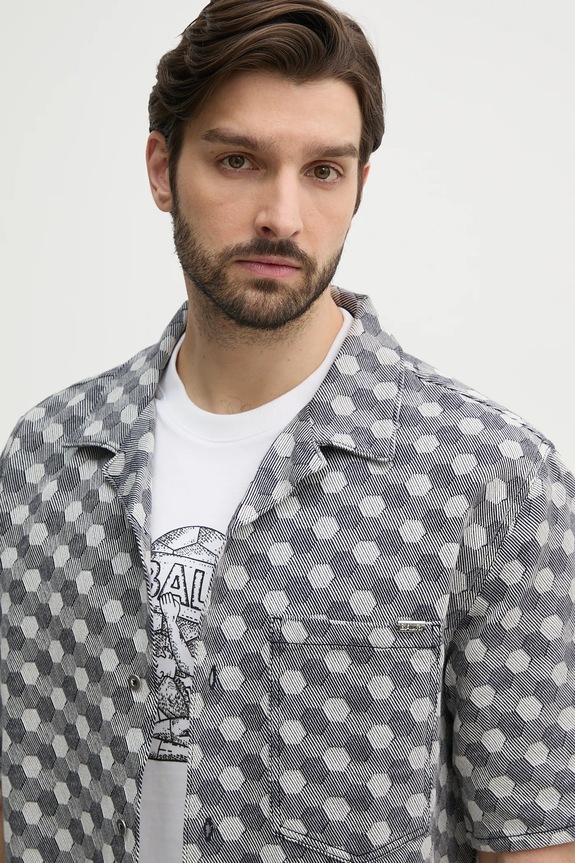 BALR. koszula bawełniana szary B1132.1010