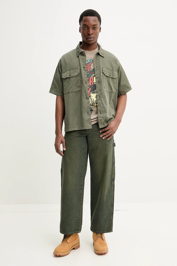 Dickies camicia DK0A4Z7QMGR1 verde SS25