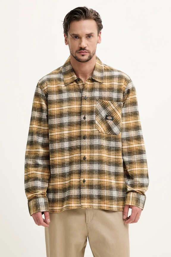 Βαμβακερό πουκάμισο Dickies κανονικό κίτρινο DK0A8653K411