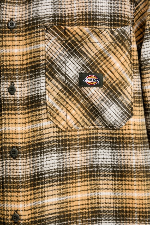 Βαμβακερό πουκάμισο Dickies DK0A8653K411 κίτρινο