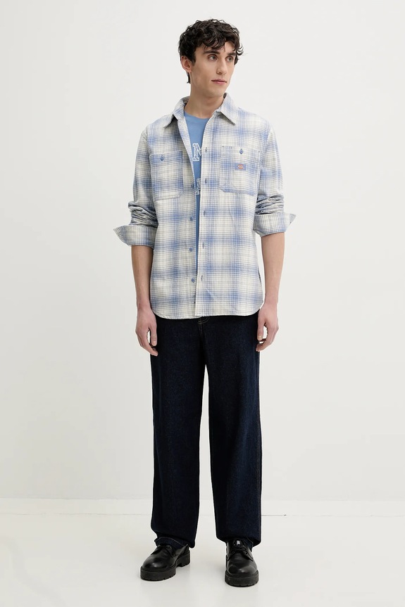 Dickies camicia in cotone DK0A4XGTK371 blu SS25