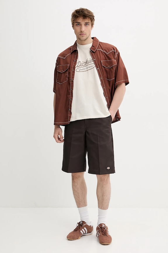 Dickies koszula DK0A4Z7MK471 brązowy SS25