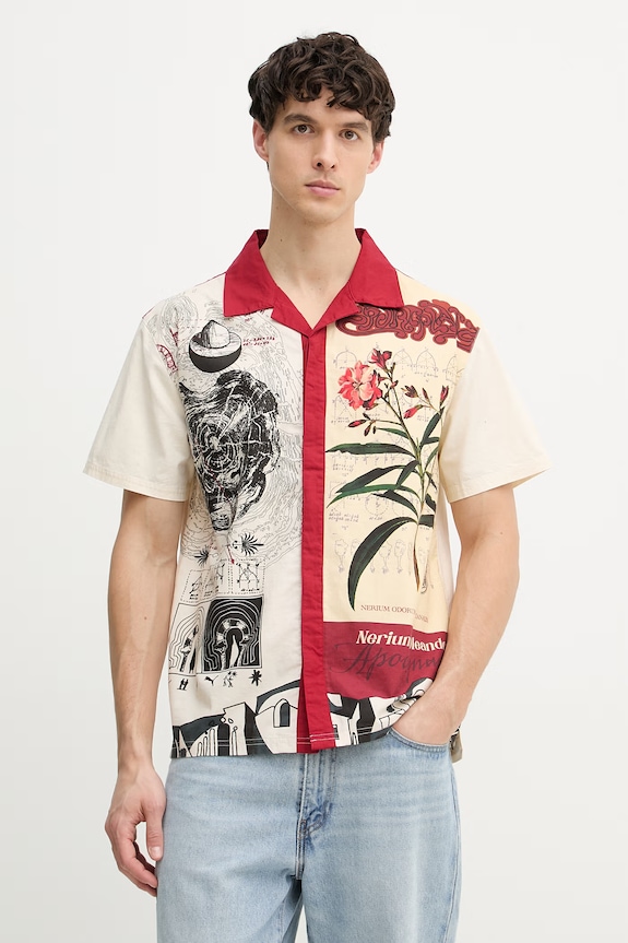 Puma cămașă pentru bărbați din bumbac PALAIS ARTISAN cu modele bej 629392