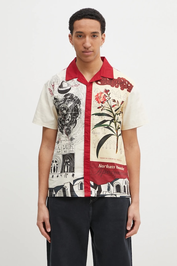 Puma PALAIS ARTISAN Shirt shirt cotton men's cotton beige 629392