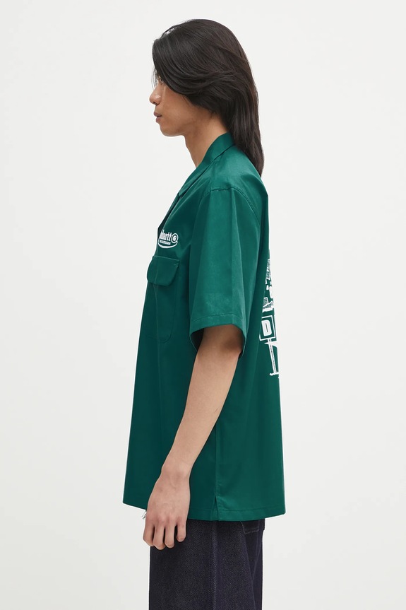 Carhartt WIP shirt S/S Deli Shirt I034738.2SGXX turquoise SS25