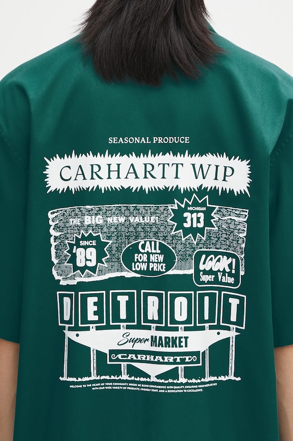 Carhartt WIP shirt S/S Deli Shirt I034738.2SGXX turquoise