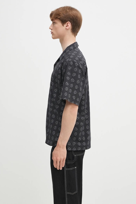 Carhartt WIP cotton shirt S/S Furoshiki Shirt I034549.2SQXX black SS25