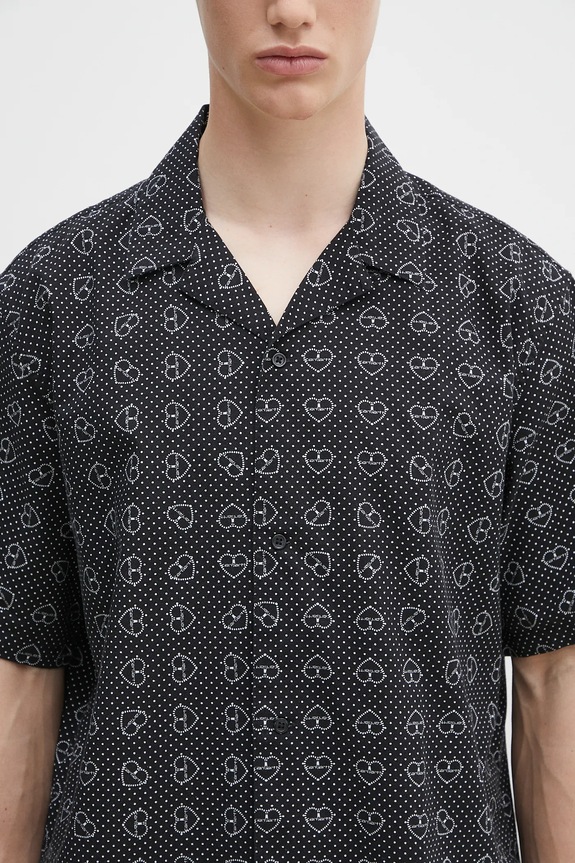 Carhartt WIP cotton shirt S/S Furoshiki Shirt black I034549.2SQXX