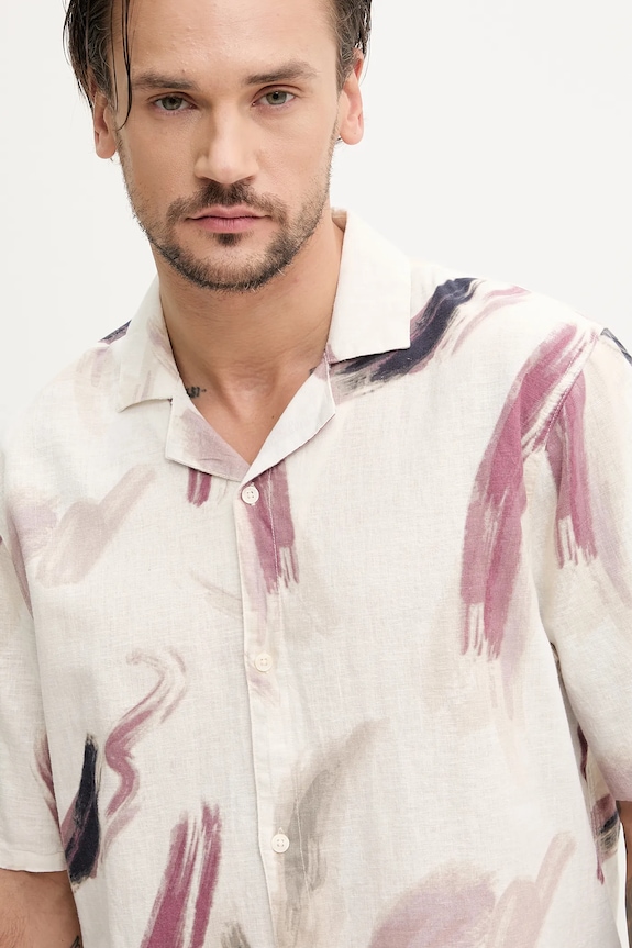 Hollister Co. camicia di lino beige KI325.5060.107